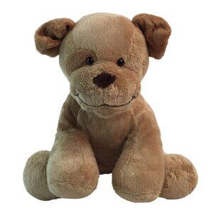Build A Bear Puppy Dog Plush 13" Tan Eye Patch Asthma Allergy Friendly w/Collar